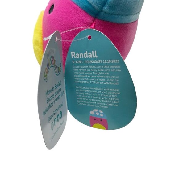 Randall 5” Pink Mushroom Squishmallow NWT - Picture 5 of 5